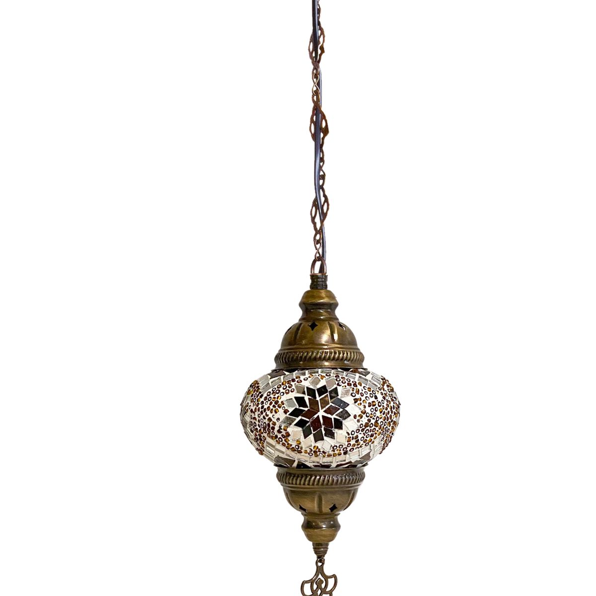TURKUAZ - Lámpara turca colgante S Evren ambar