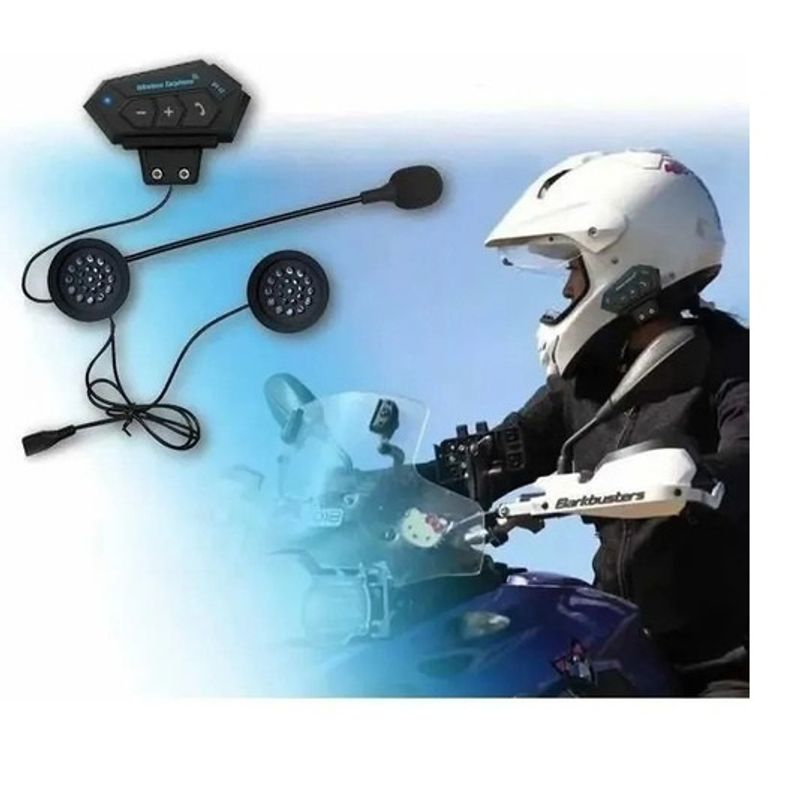 GENERICO - Intercomunicador Casco Moto Manos Libres Bluetooth