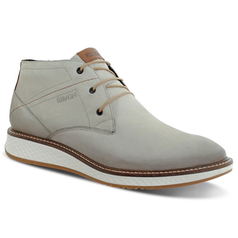 Botin Hombre Cuero Gris 3300-586