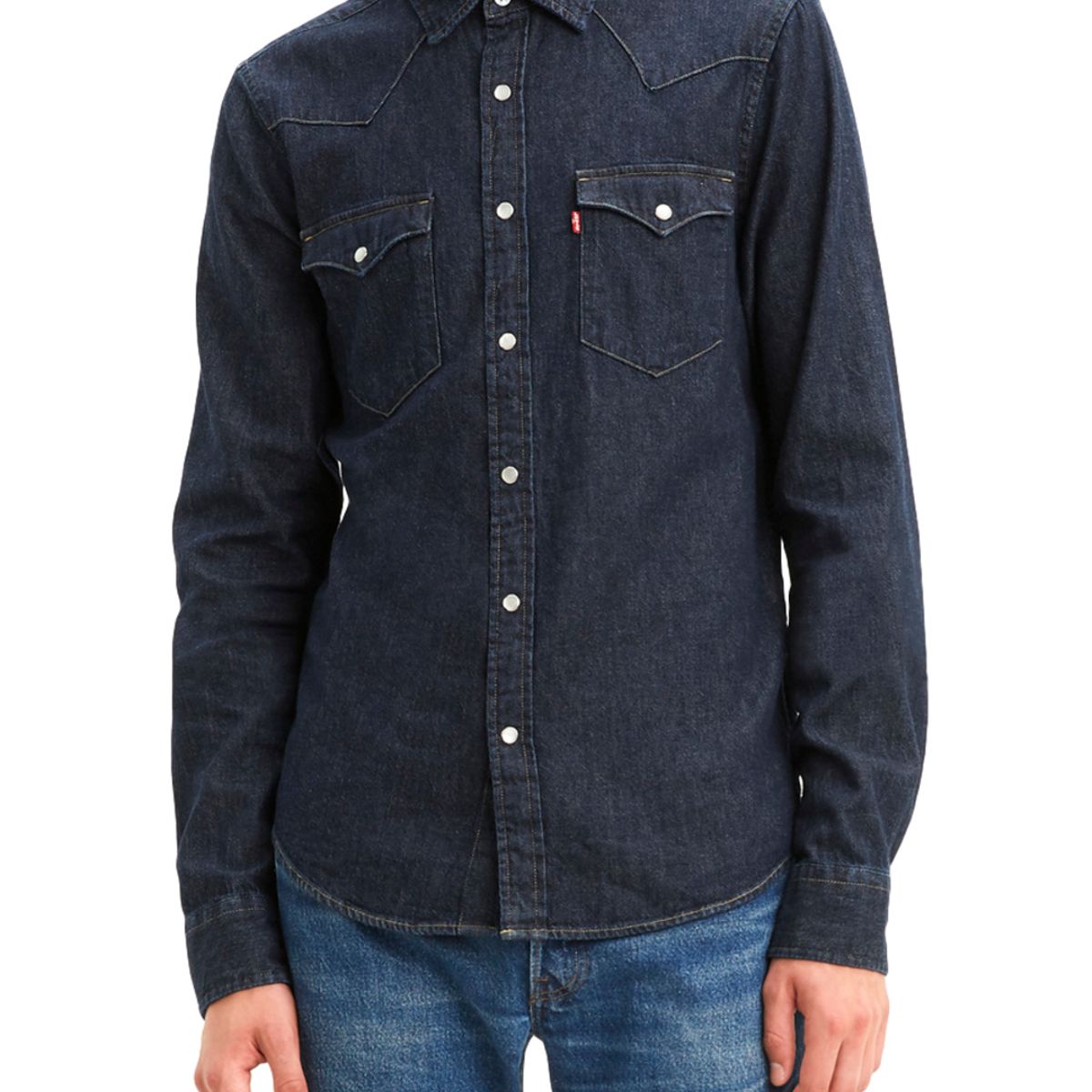 LEVIS - Camisa Hombre Regular Fit Clásica Bolsillo Azul Oscuro Levis