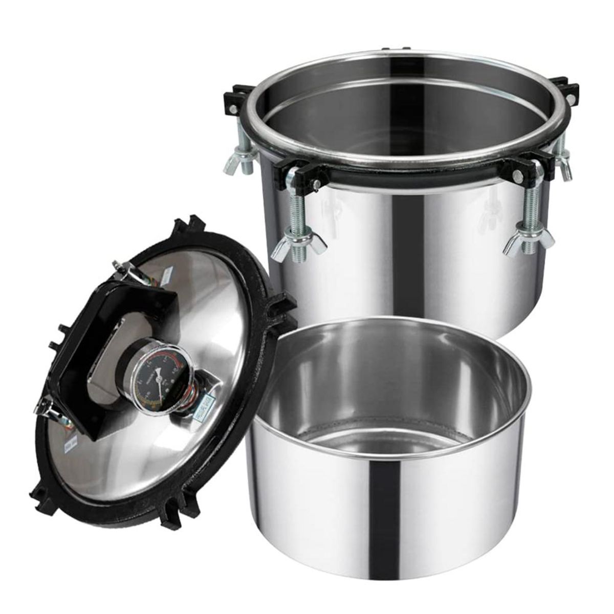 DETODOYMAS - Esterilizador Autoclave Vapor Presión Acero Inoxidable 8L DETODOYMAS