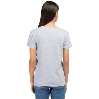 Imagen 2 del producto Polera Mujer Regular Fit Lisa con Logo Sportswear Gris