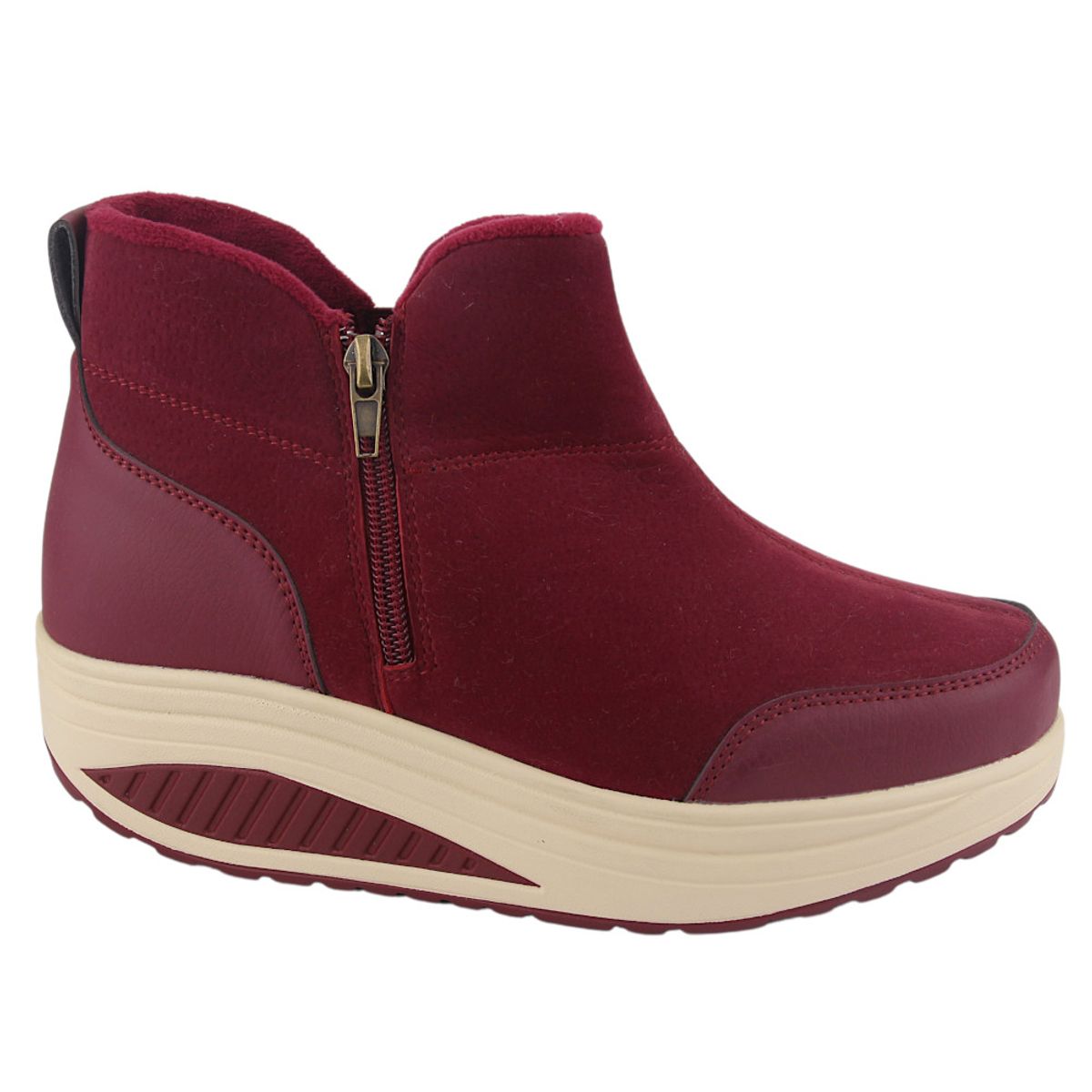 FUNWAY - Botin Mujer Rojo Casual Funway Tija-4