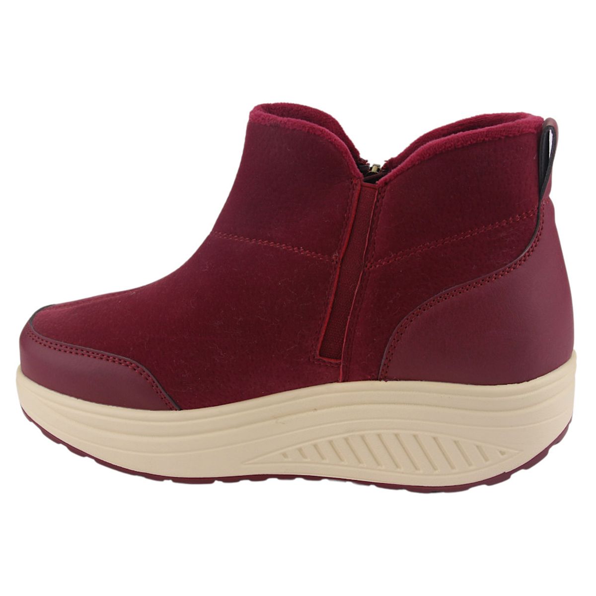 FUNWAY - Botin Mujer Rojo Casual Funway Tija-4