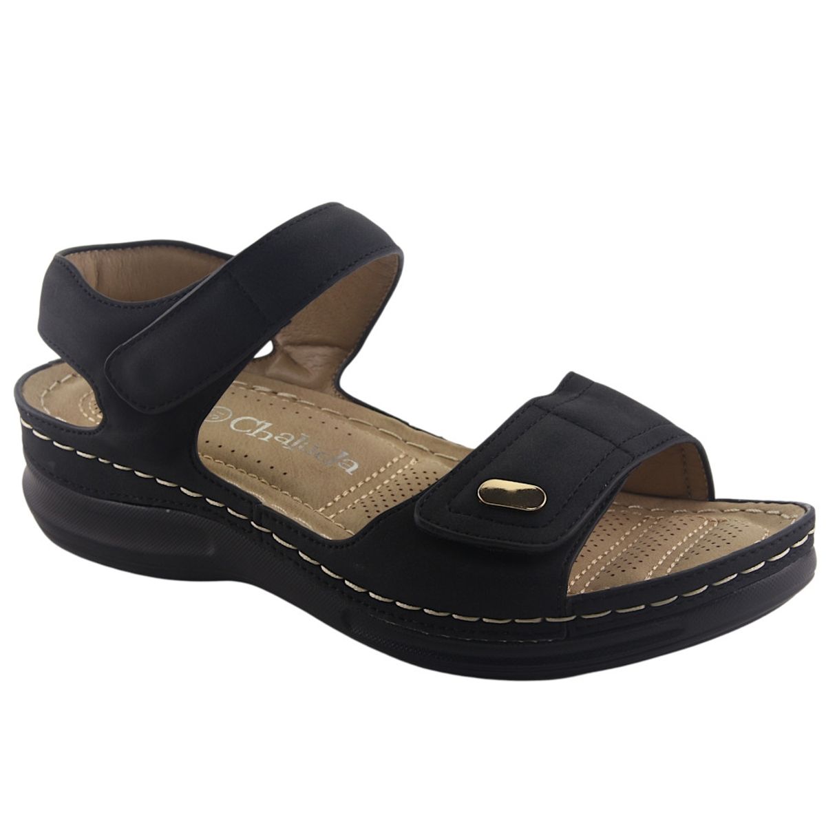 CHALADA - Sandalia Mujer Negro Comfort Chalada Kon-15