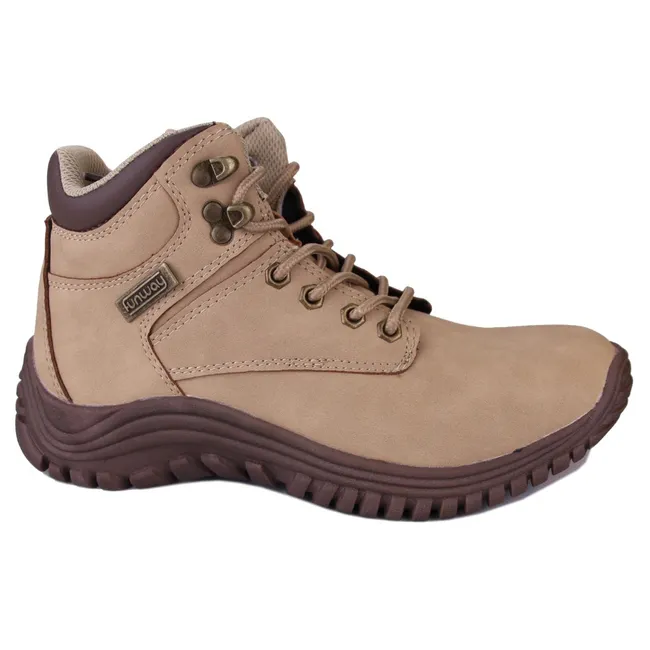 FUNWAY - Botin Mujer Beige Casual Funway Snow-5