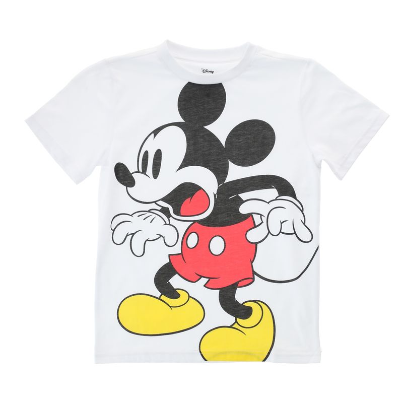 DISNEY - Polera Niño Mickey Susto Blanco Disney