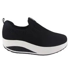 FUNWAY - Zapatillas Mujer Negro Casual Tija-40