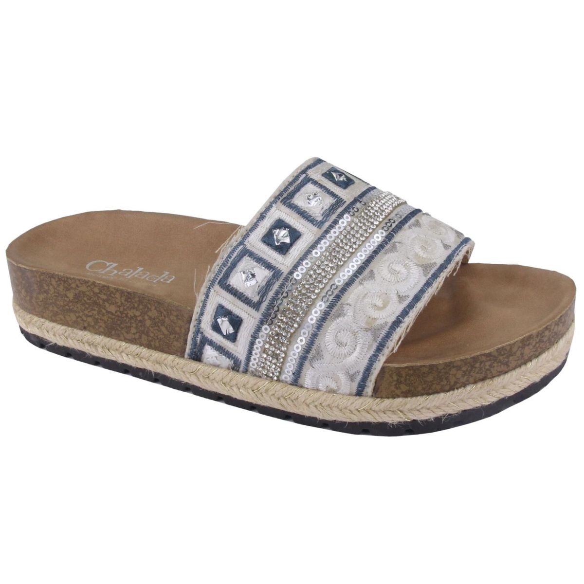 CHALADA - Sandalia Mujer Gris Moda Chalada Lila-5
