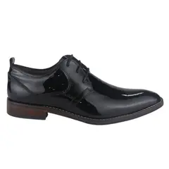FERRACINI - Zapato Hombre Negro Charol Casual 5659