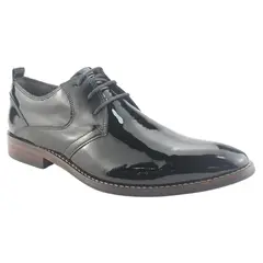 FERRACINI - Zapato Hombre Negro Charol Casual 5659
