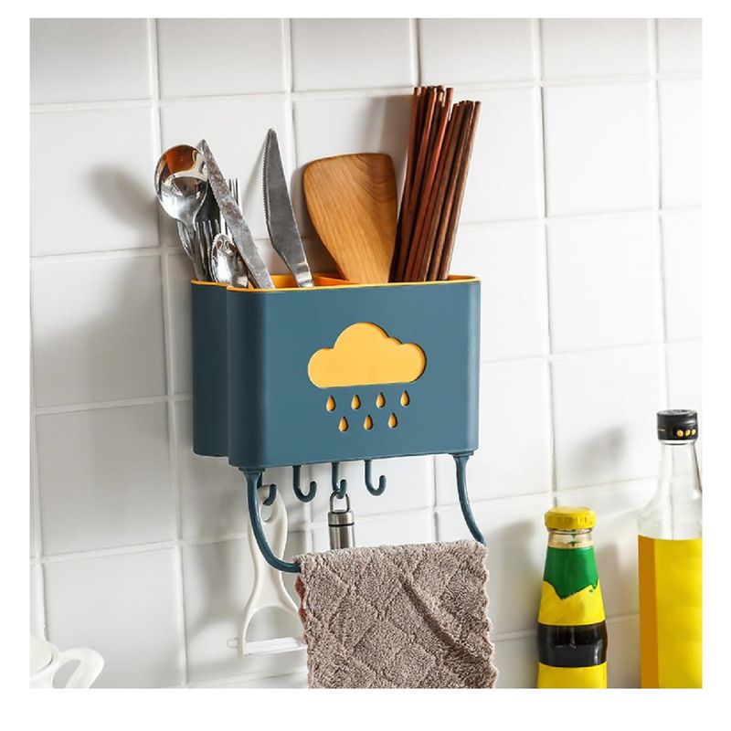 UNIVERSAL - PACK 2 ORGANIZADORES PARA  COCINA, CON ESCURRIDOR DE UTENSILIOS