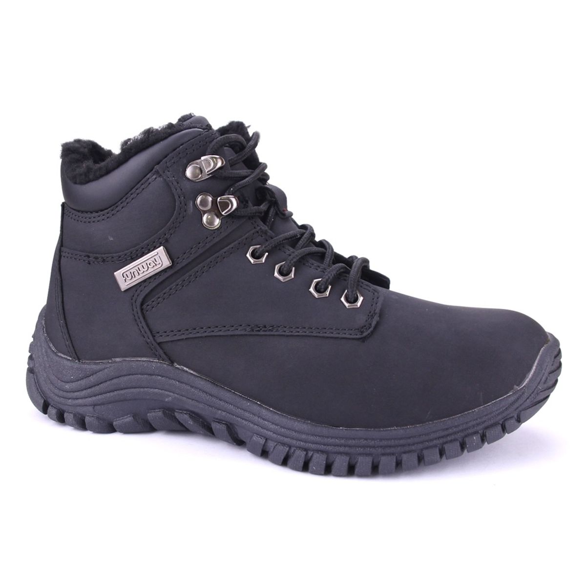 FUNWAY - Botin Mujer Negro Casual Funway Snow-1