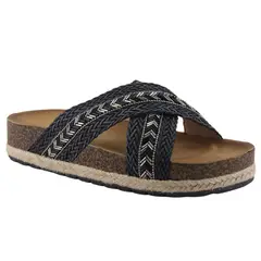 CHALADA - Sandalia Mujer Negro Plataforma Lila-10