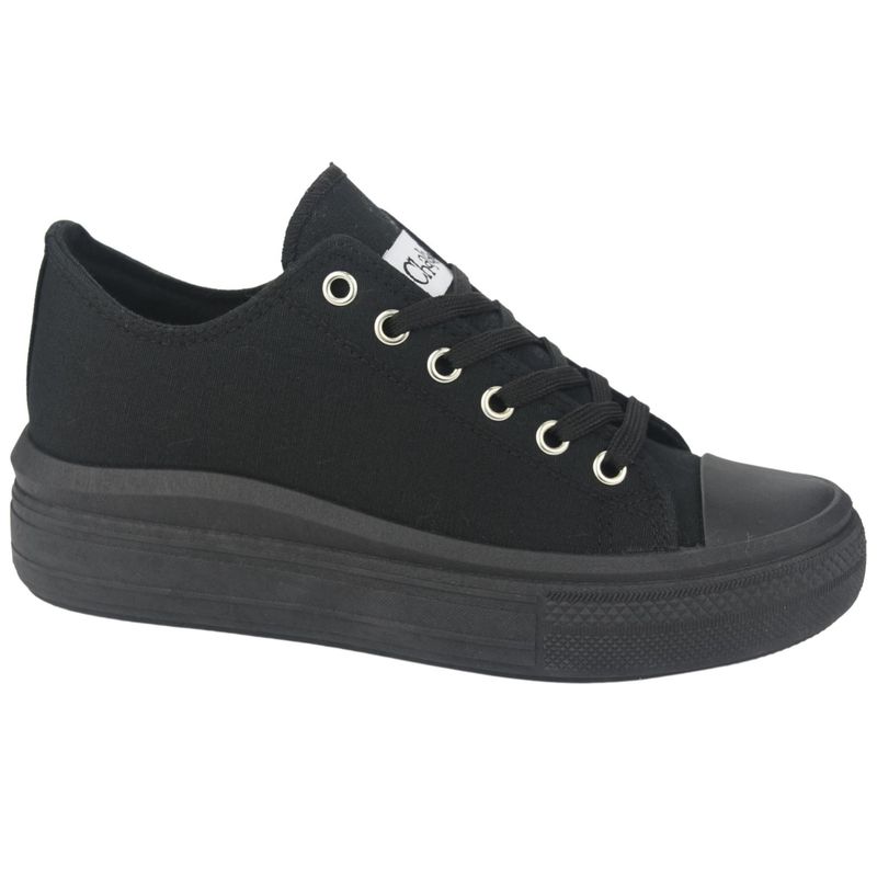CHALADA - Zapatillas Mujer Negro Plataforma Chalada Clu-10.