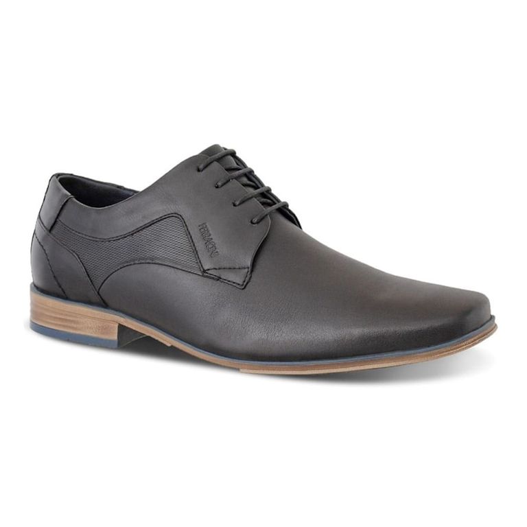 Zapato Hombre Cuero Negro 6067