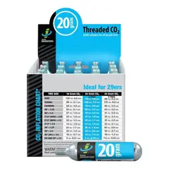 GENUINE INNOVATIONS - Cartuchos de CO2 20 gr. Pack de 20 unidades