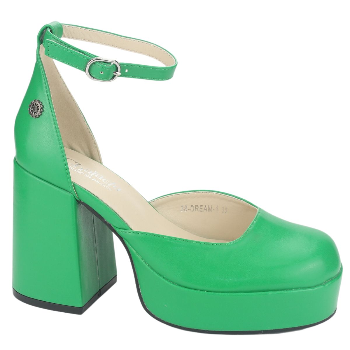 CHALADA - Zapato Mujer Verde Plataforma Chalada Dream-1