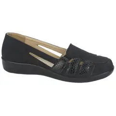 CHALADA - Zapato Mujer Negro Comfort Deco-2