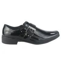 Zapato Hombre Negro Charol Casual 4373