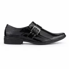 FERRACINI - Zapato Hombre Negro Charol Casual 4373