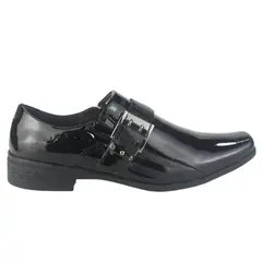 FERRACINI - Zapato Hombre Negro Charol Casual 4373