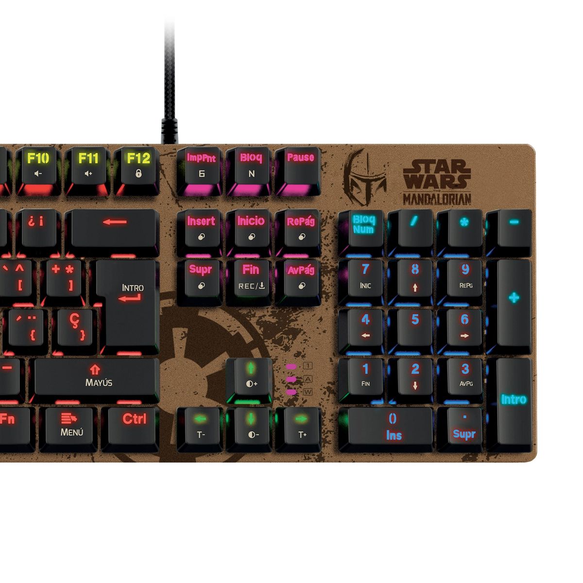 PRIMUS GAMING - Teclado Primus Gaming Mandalorian Mecánico Switch Primus Red Negro