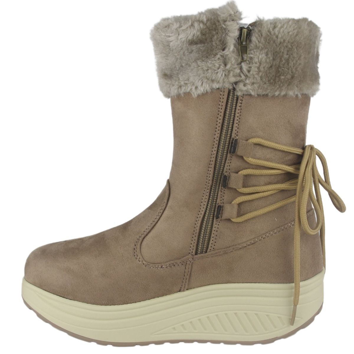FUNWAY - Botin Mujer Beige Casual Funway Tija-34