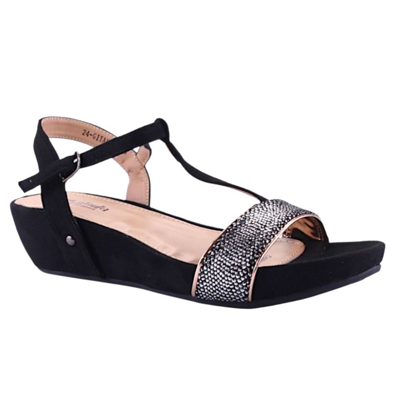 CHALADA - Sandalia Mujer Negro Moda Chalada Gitana-4