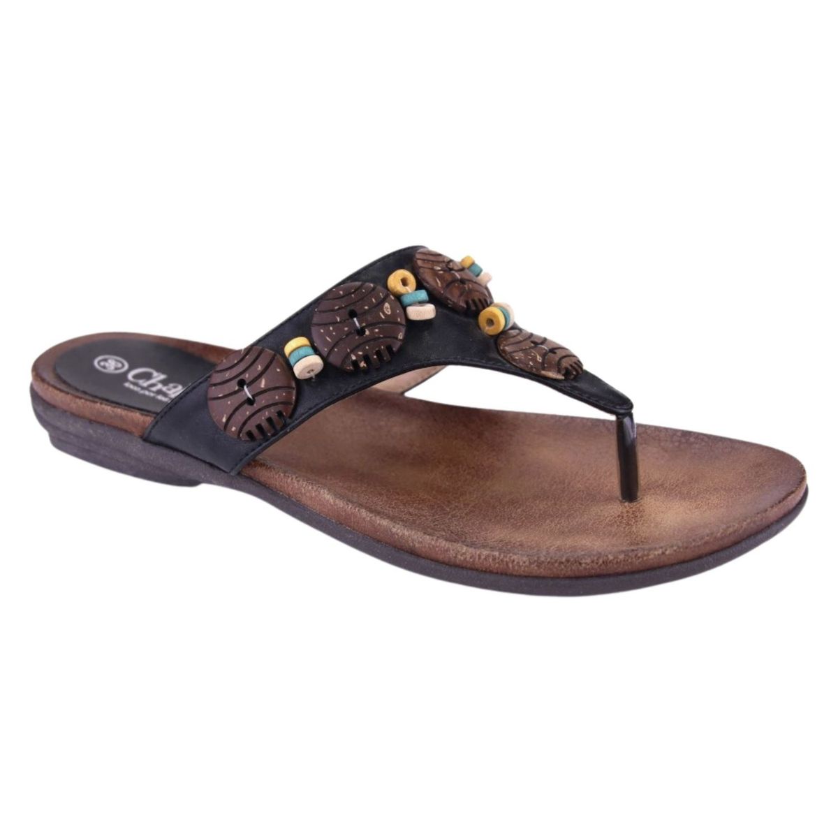 CHALADA - Sandalia Mujer Negro Moda Chalada Anatomic54
