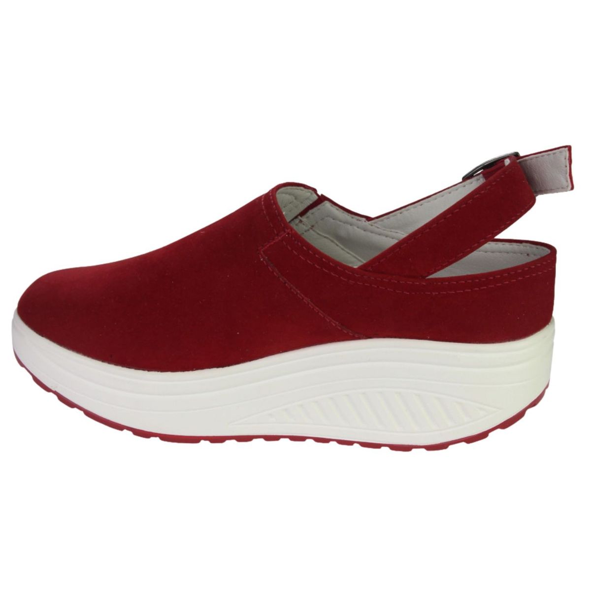 FUNWAY - Zapato Mujer Rojo Plataforma Funway Tija-9