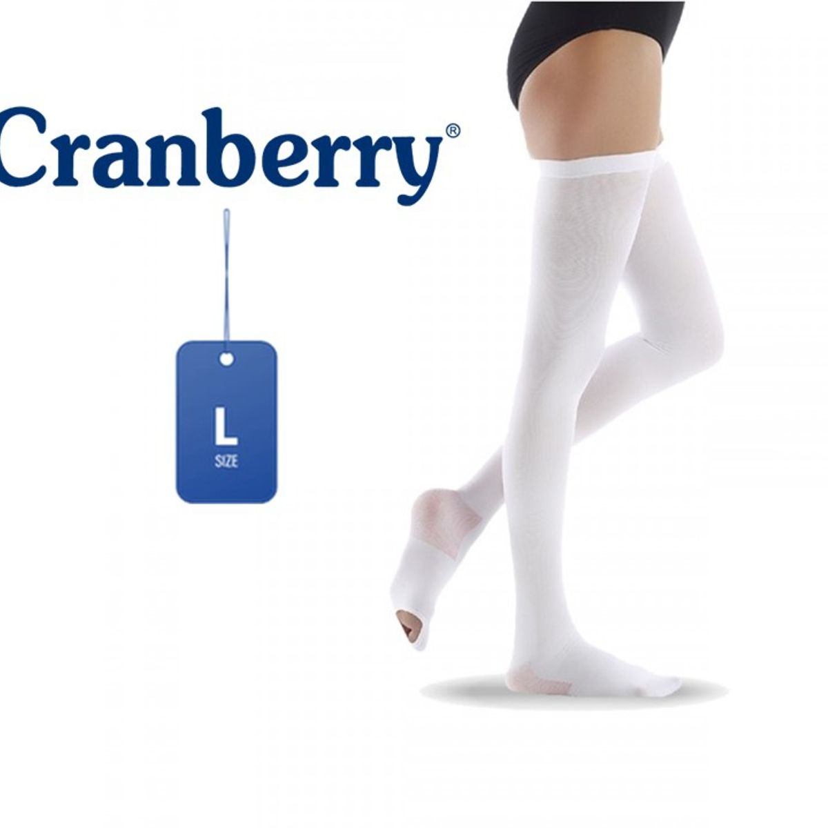 CRANBERRY - Medias Antiembólicas de Compresión Graduada Cranberry Talla L