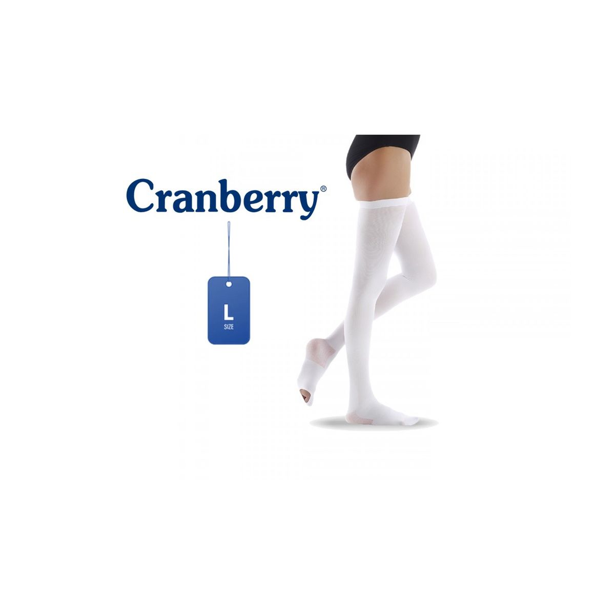 CRANBERRY - Medias Antiembólicas de Compresión Graduada Cranberry Talla L