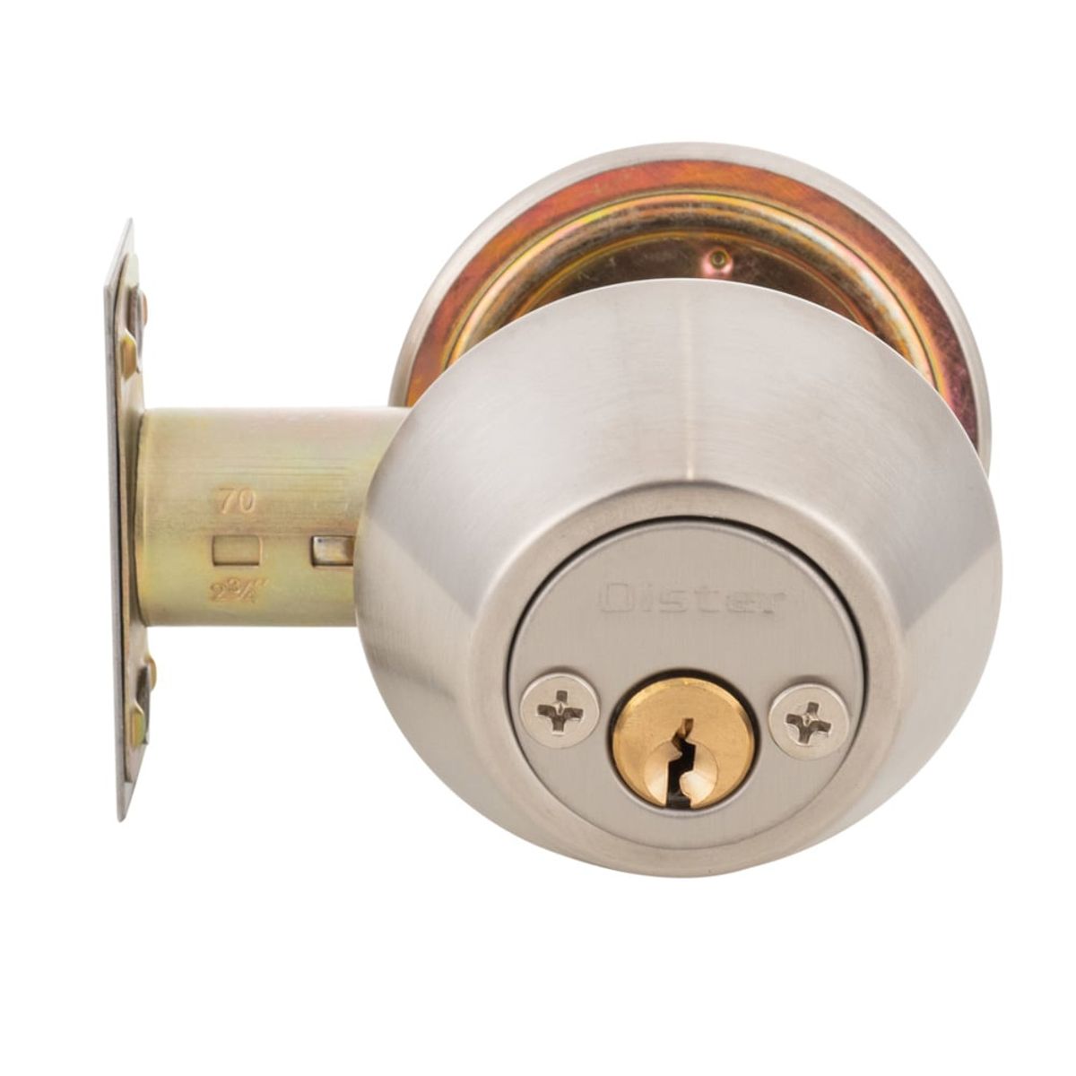 OISTER - Cerrojo Tubular Oister 104 Llave-Llave - Plata