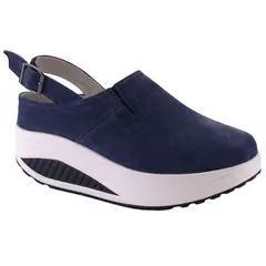 FUNWAY - Zapato Mujer Azul Plataforma Tija-9