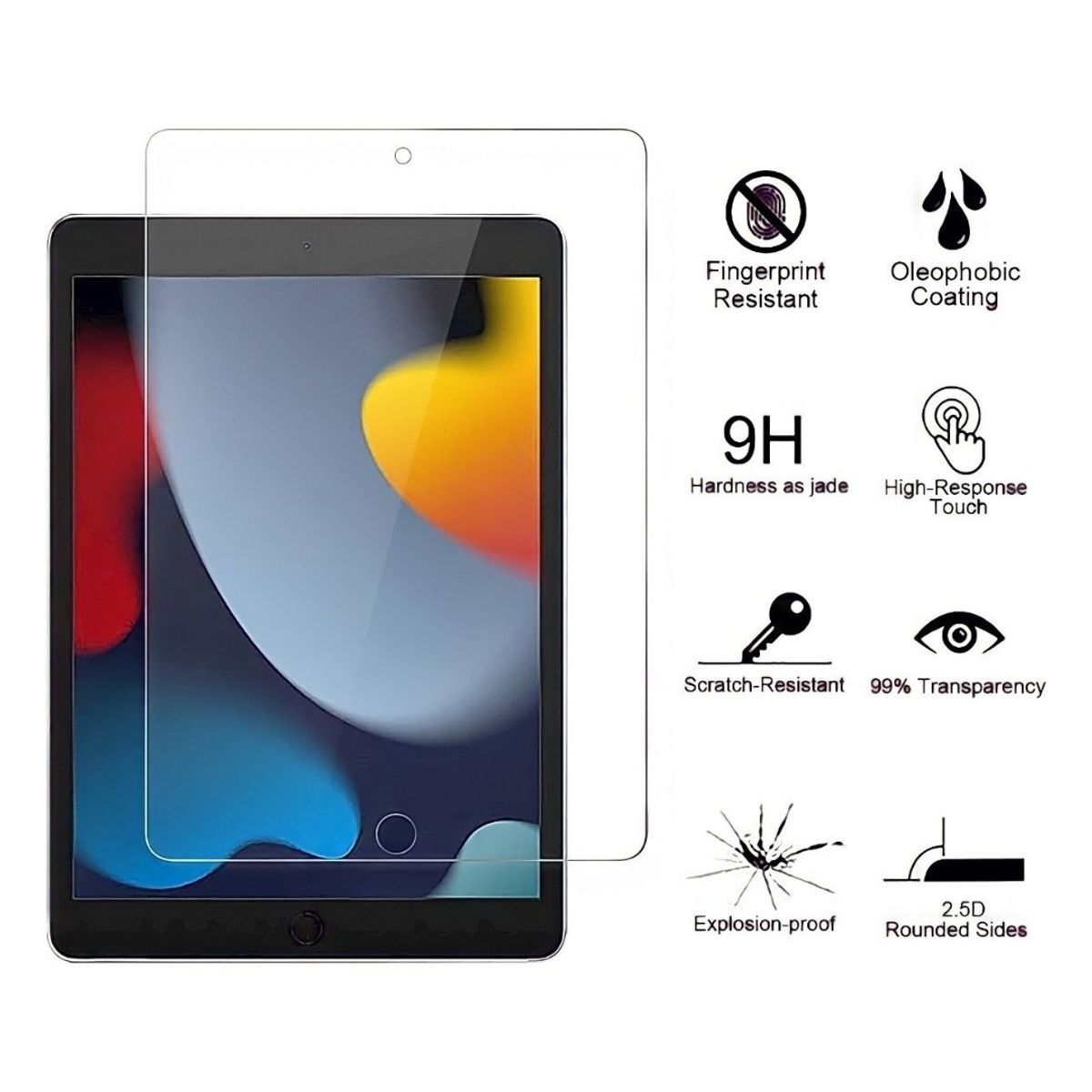 GENERICO - Mica De Vidrio Templado iPad 9.7 5/6 Generación