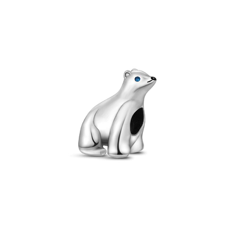 SILVER HEART - Charm Oso Polar en Plata Fina 925 SILVER HEART