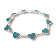 JOYAS MISTIKA - Pulsera corazones plata 925