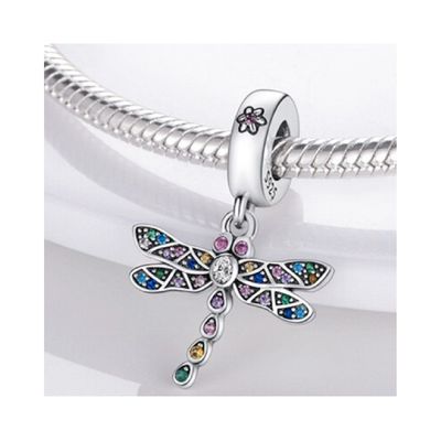Imagen 2 del producto Charm Libélula Colorida en Plata Fina 925
