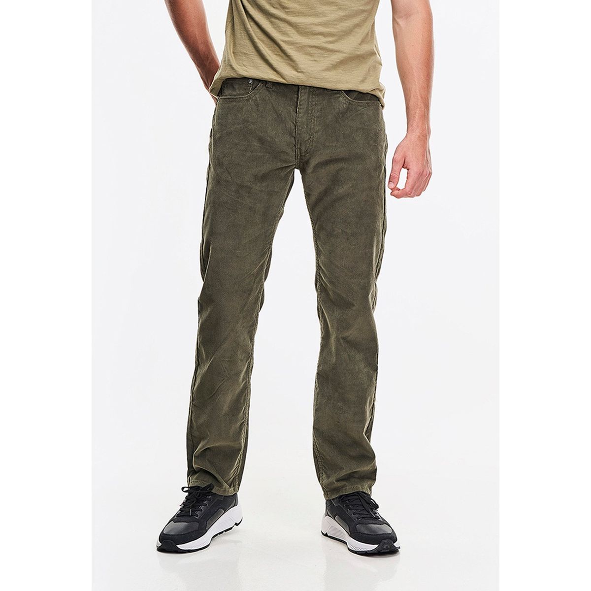 LEVIS - Jeans Cotelé Hombre 505 Verde Levis