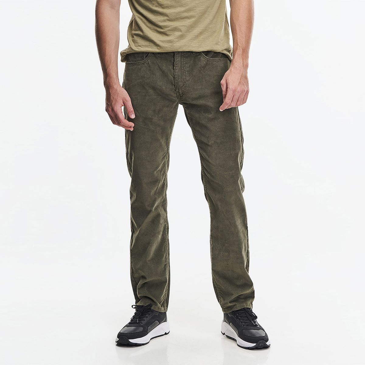 LEVIS - Jeans Cotelé Hombre 505 Verde Levis