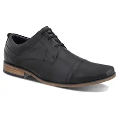 FERRACINI - Zapato Hombre Negro Matte Casual 6065