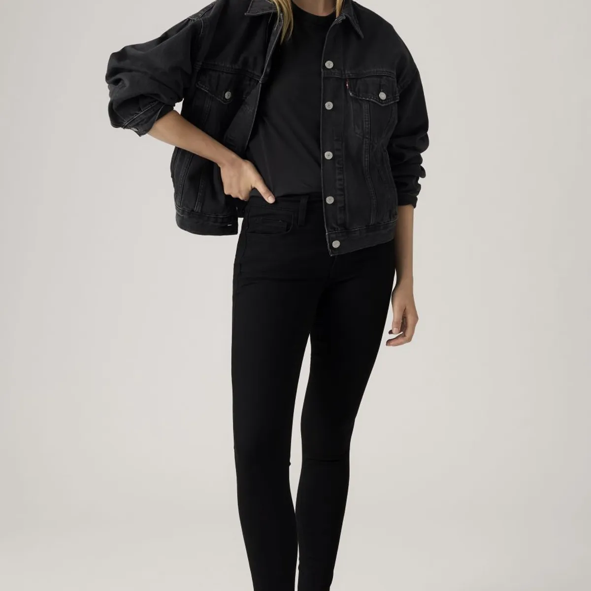 LEVIS - Jeans Mujer 720 HighRise Super Skinny Negro Levis