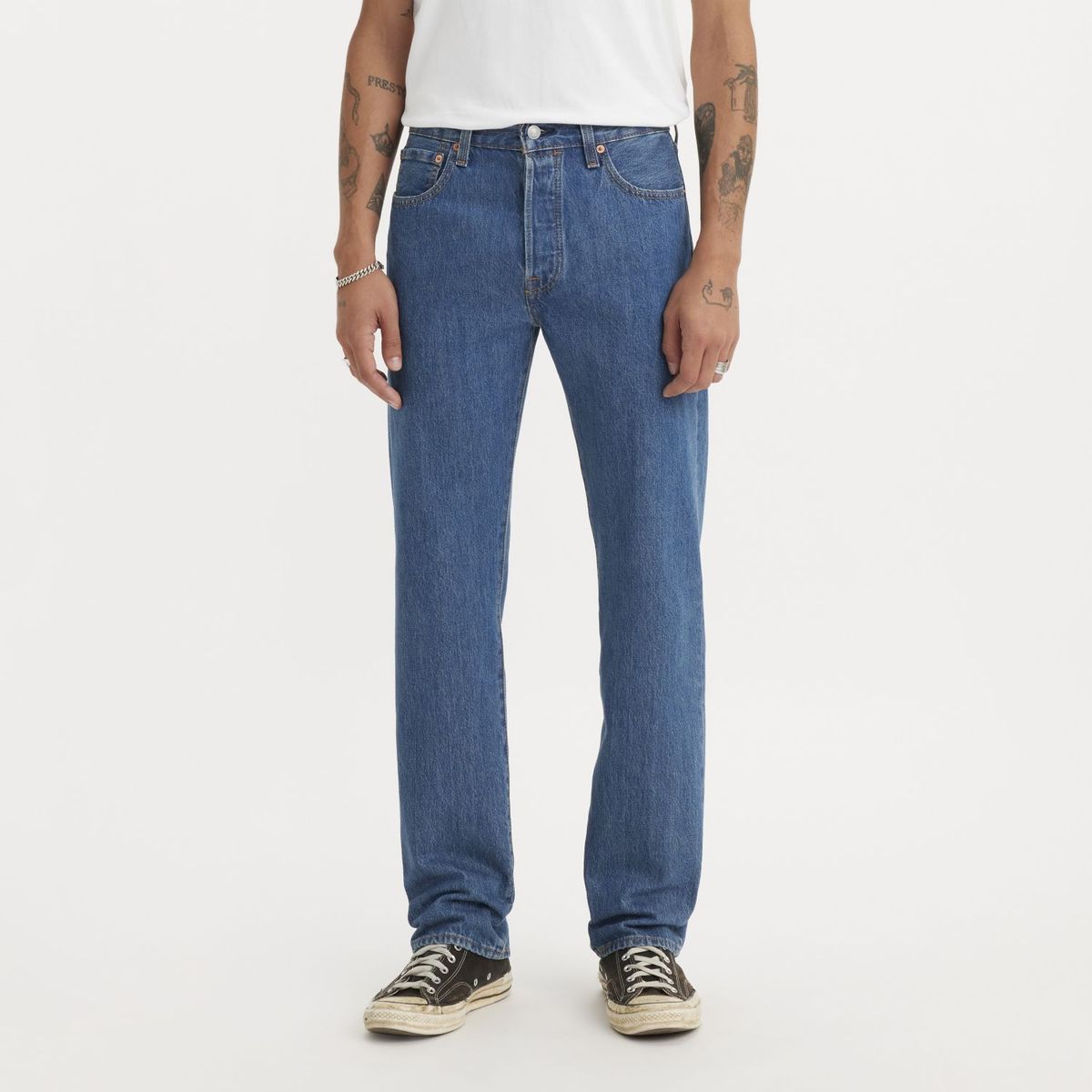LEVIS - Jeans Hombre 501 Original Fit Azul Medio Levis