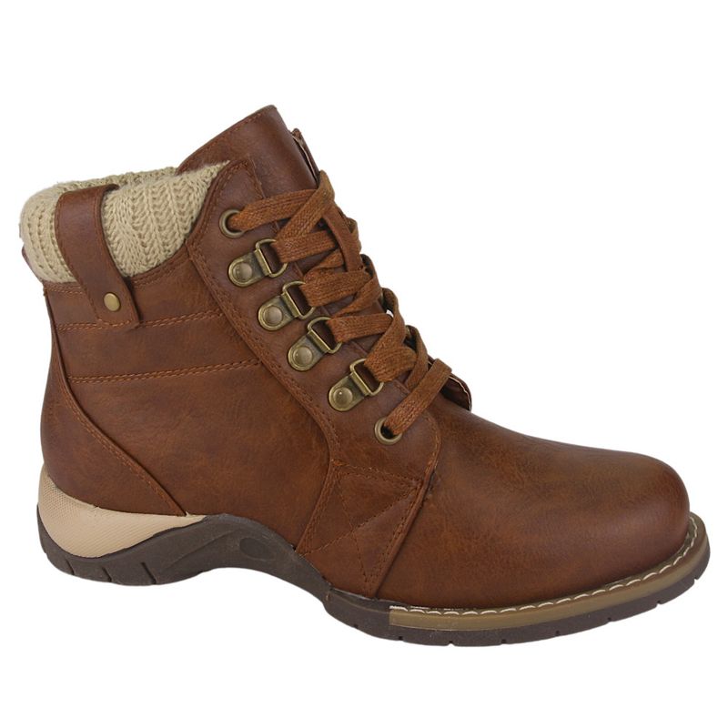CHALADA - Botin Mujer Tostado Casual Chalada Rolo-4