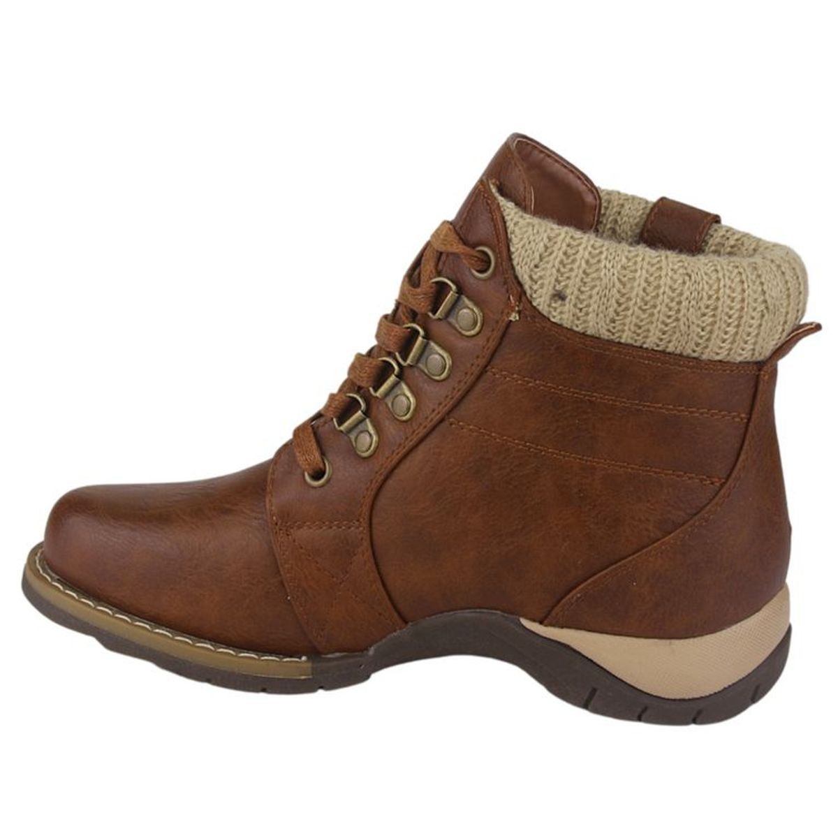 CHALADA - Botin Mujer Tostado Casual Chalada Rolo-4