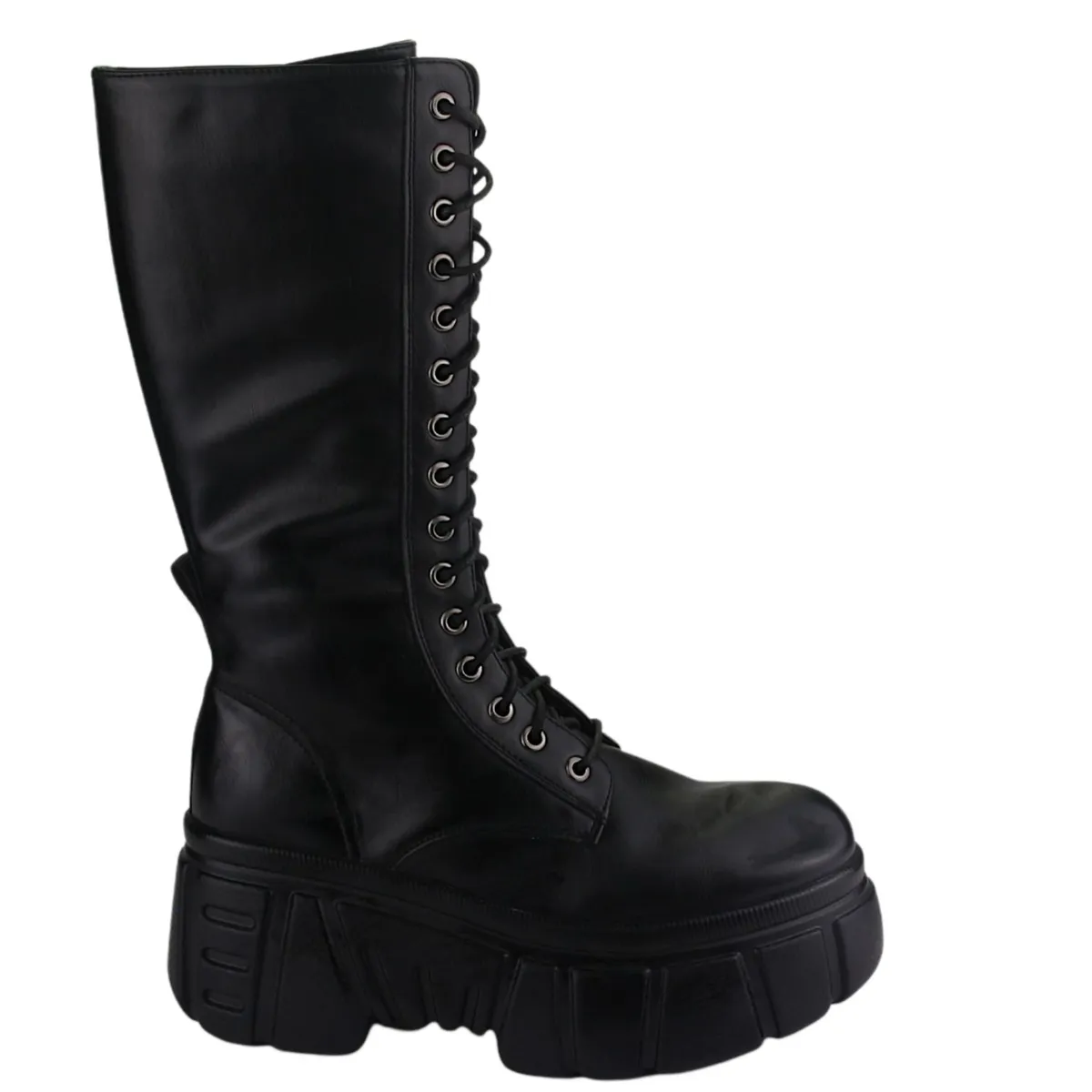 CHALADA - Botin Mujer Negro Plataforma Chalada 38-Nrock-8