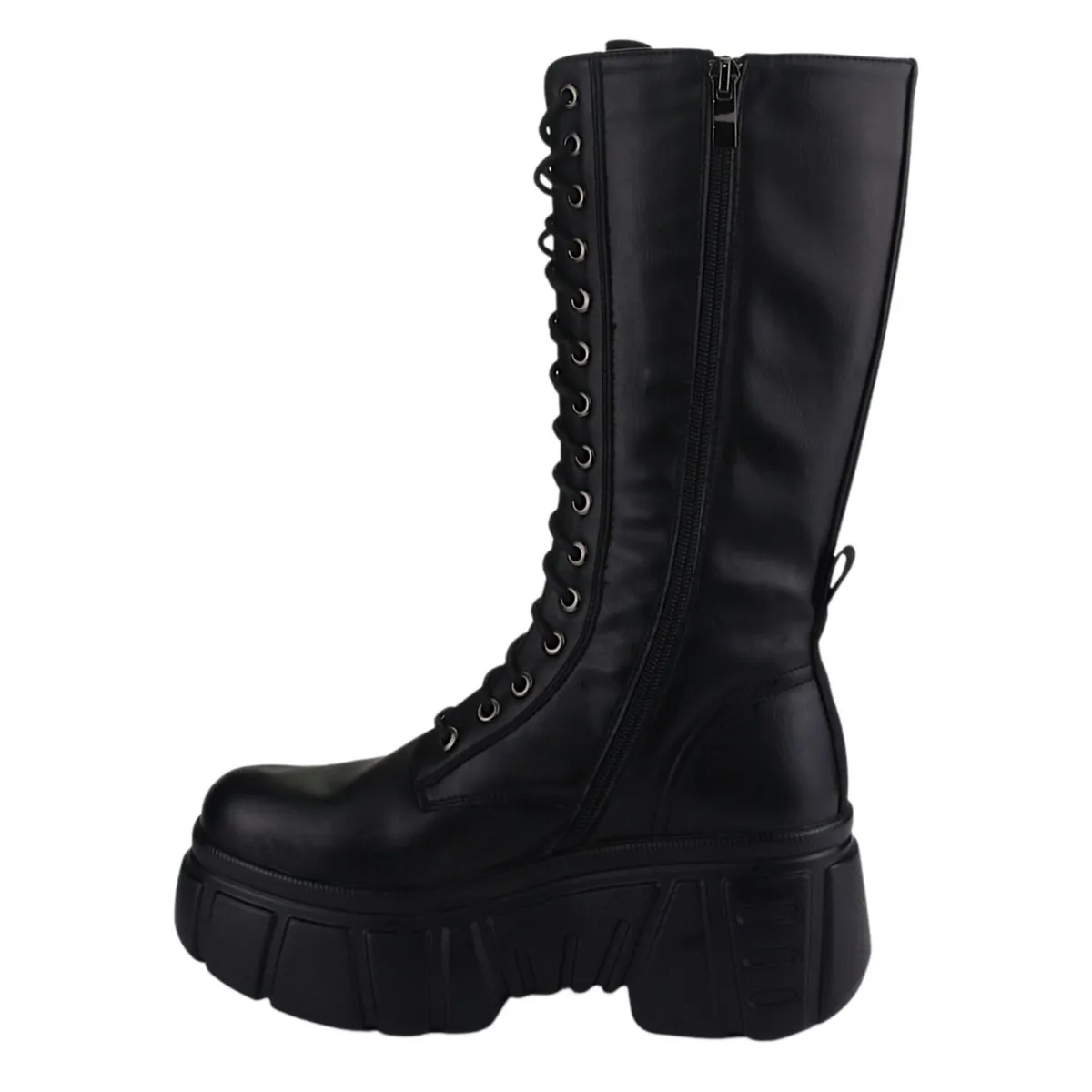 CHALADA - Botin Mujer Negro Plataforma Chalada 38-Nrock-8