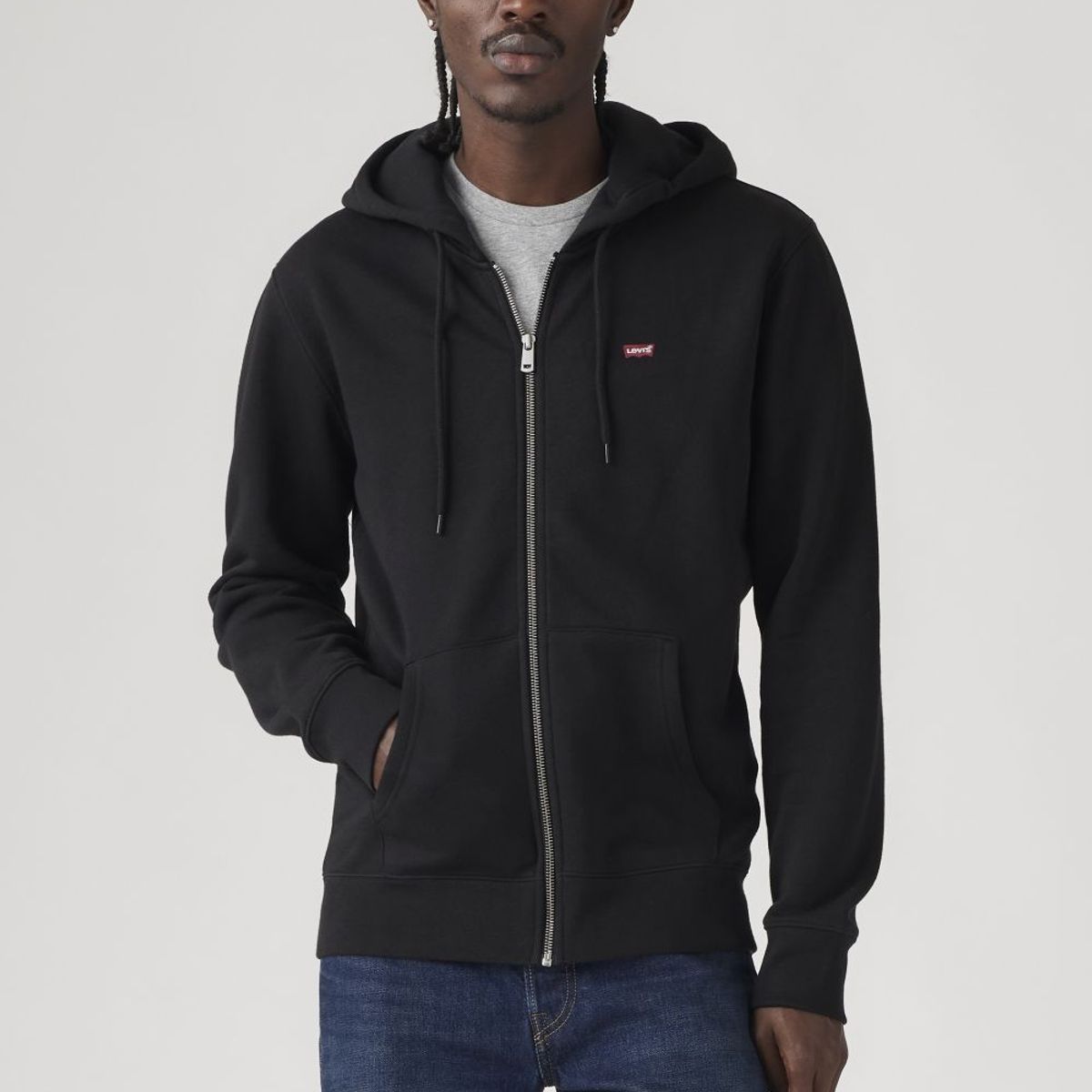 LEVIS - Polerón Hombre Regular Fit Color entero Negro Levis