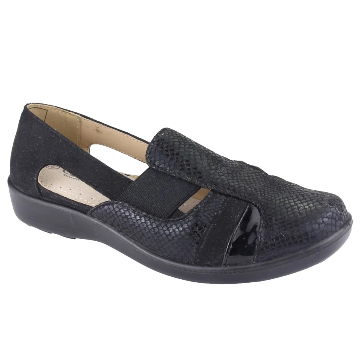 CHALADA - Zapato Mujer Negro Comfort Chalada Deco-5